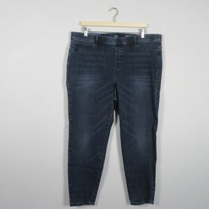 J. Jill Denim Perfect Ankle Jeggings Great Lakes Wash Women 2X Regular NEW Jeans